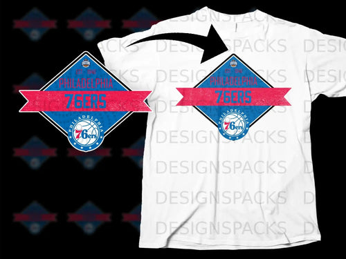 Philadelphia 76ers Est. 1949 Design T-Shirt