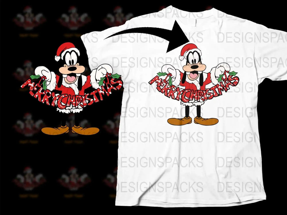 Festive Donald Duck Christmas T-Shirt, Cute Cartoon Character Holiday Apparel, Kids and Adult Sizes Available