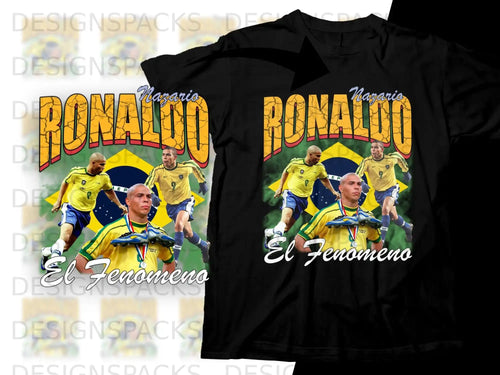 Ronaldo with FIFA World Cup trophy and 