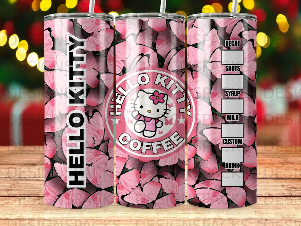 Hello Kitty Coffee Pink Butterfly Tumbler product type