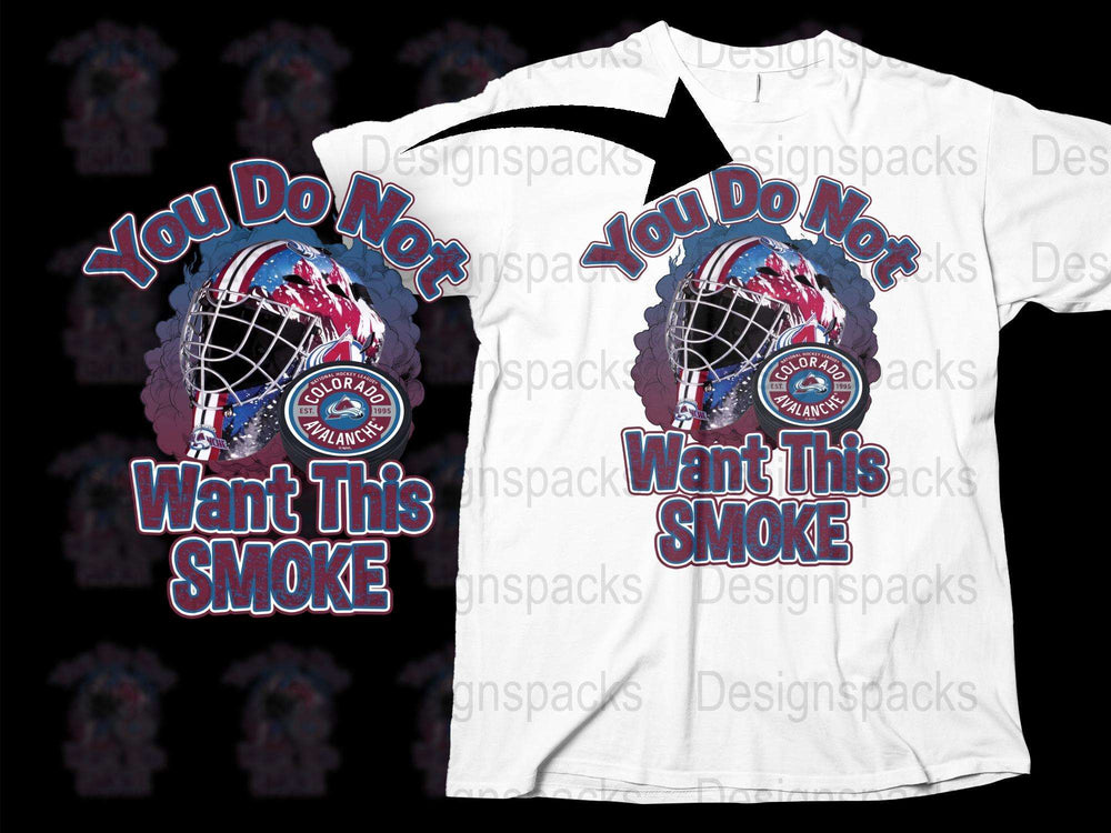 You Do Not Want This Smoke Hockey Mask T-Shirt, Fun Graphic Tee, Bold Sports Fan Apparel, Unique Casual Wear