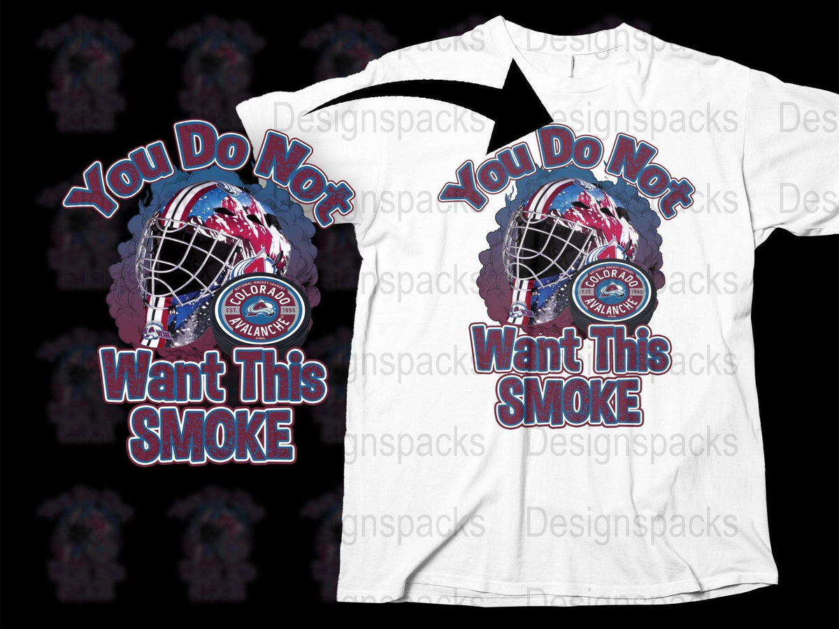 You Do Not Want This Smoke Hockey Mask T-Shirt, Fun Graphic Tee, Bold Sports Fan Apparel, Unique Casual Wear