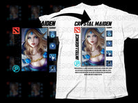 Crystal Maiden Dota 2 Inspired Graphic T-Shirt, Gaming Tee, Fantasy Art Shirt, Unique Gamer Gift, Cool Character Design Apparel