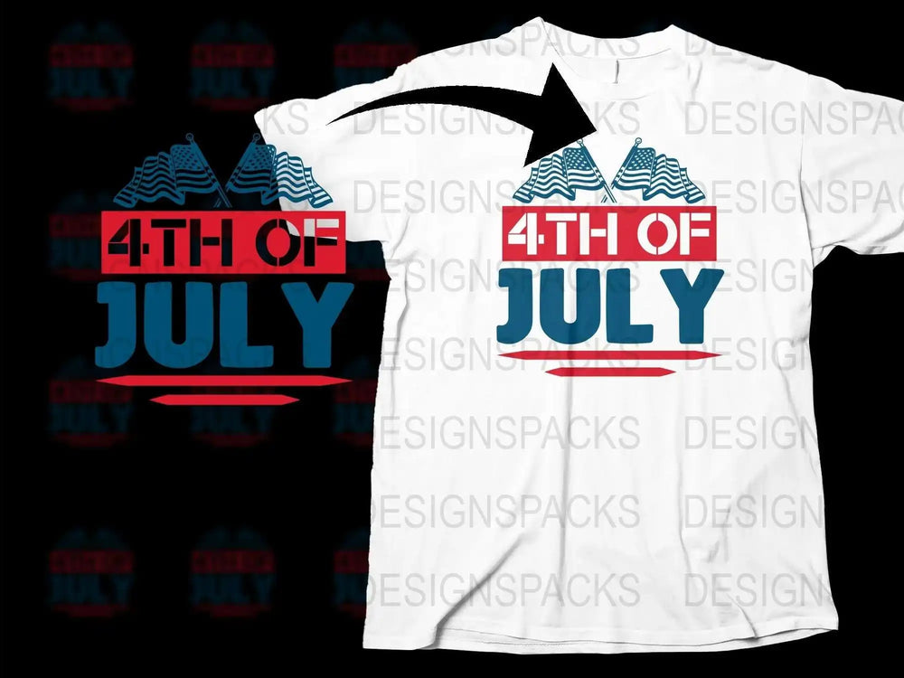 4th of July T-Shirt Patriotic Mountain Graphic Tee American Flag Colors Independence Day Apparel Unisex Adult Sizes