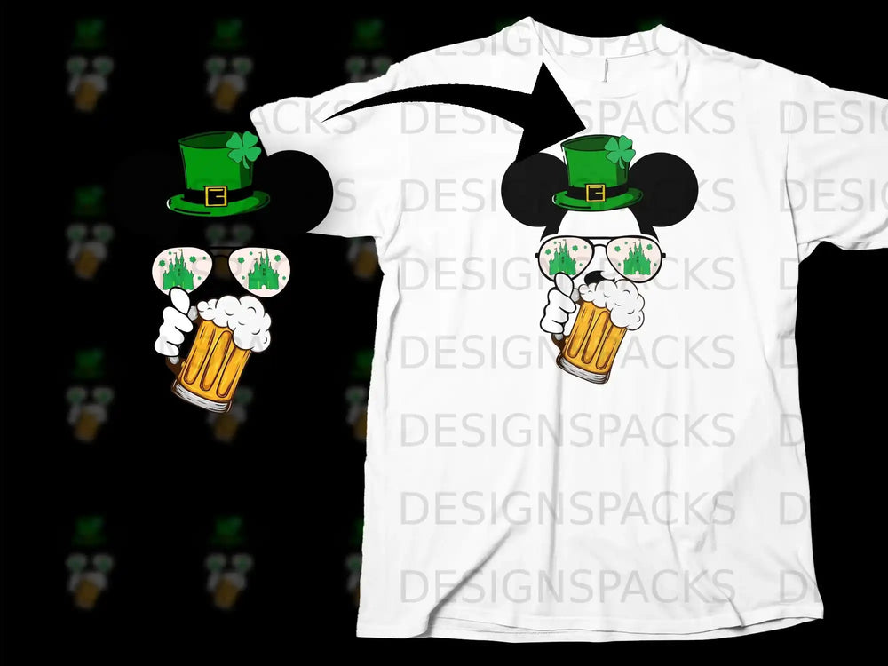 Mickey Ears Leprechaun Hat Castle Sunglasses Beer product type