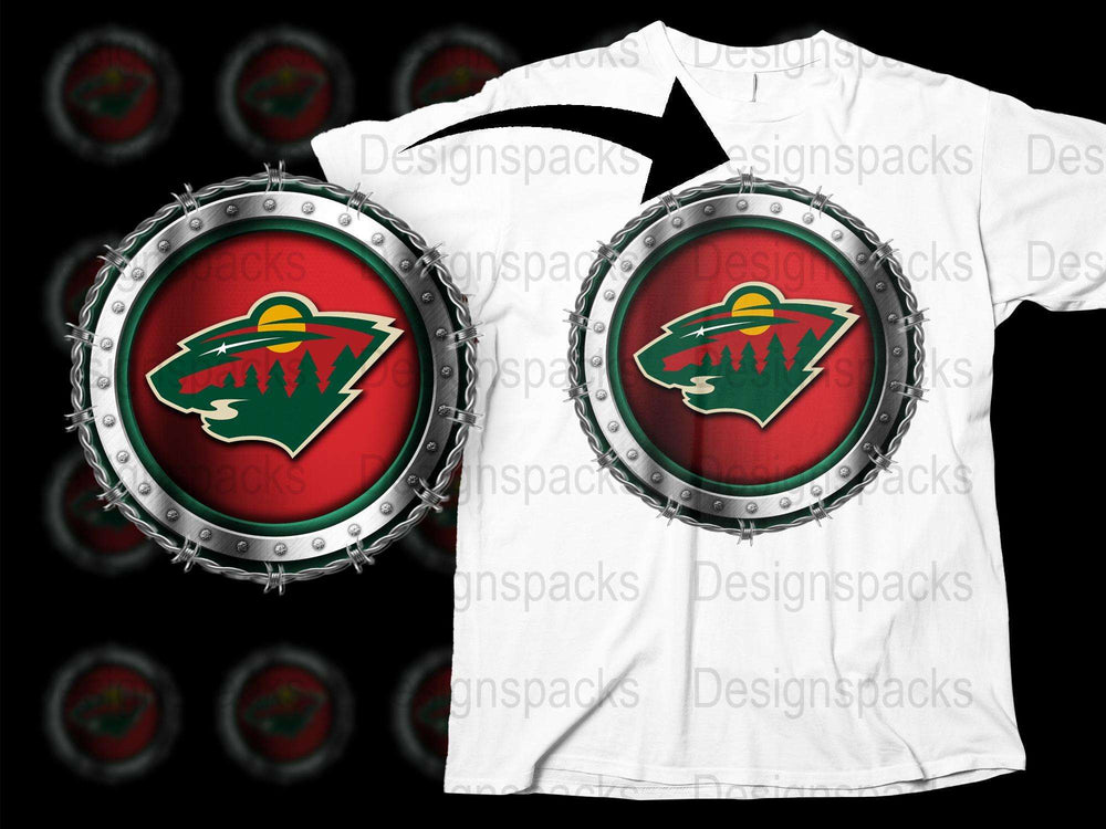 Minnesota Hockey Team Logo T-Shirt, Vintage Sports Fan Apparel, Casual Graphic Tee
