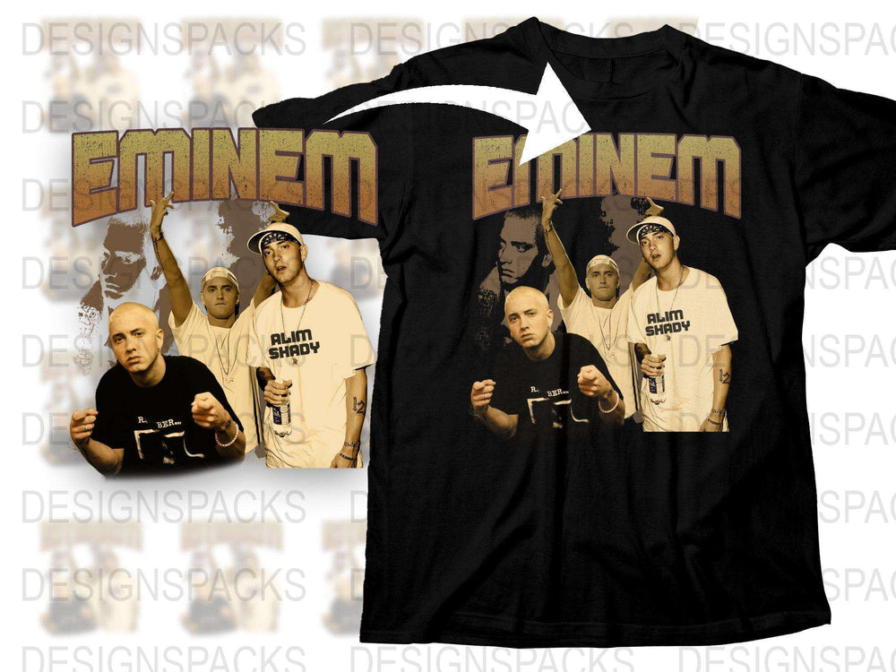 Eminem T-Shirt Slim Shady Vintage Rap Tee, Hip Hop Music Fan Merch, 90s Nostalgia, Collector's Item, Gift Idea