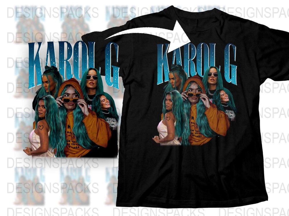 Karol G Inspired Graphic T-Shirt, Trendy Celebrity Tee, Music Fan Merch, Urban Streetwear Top