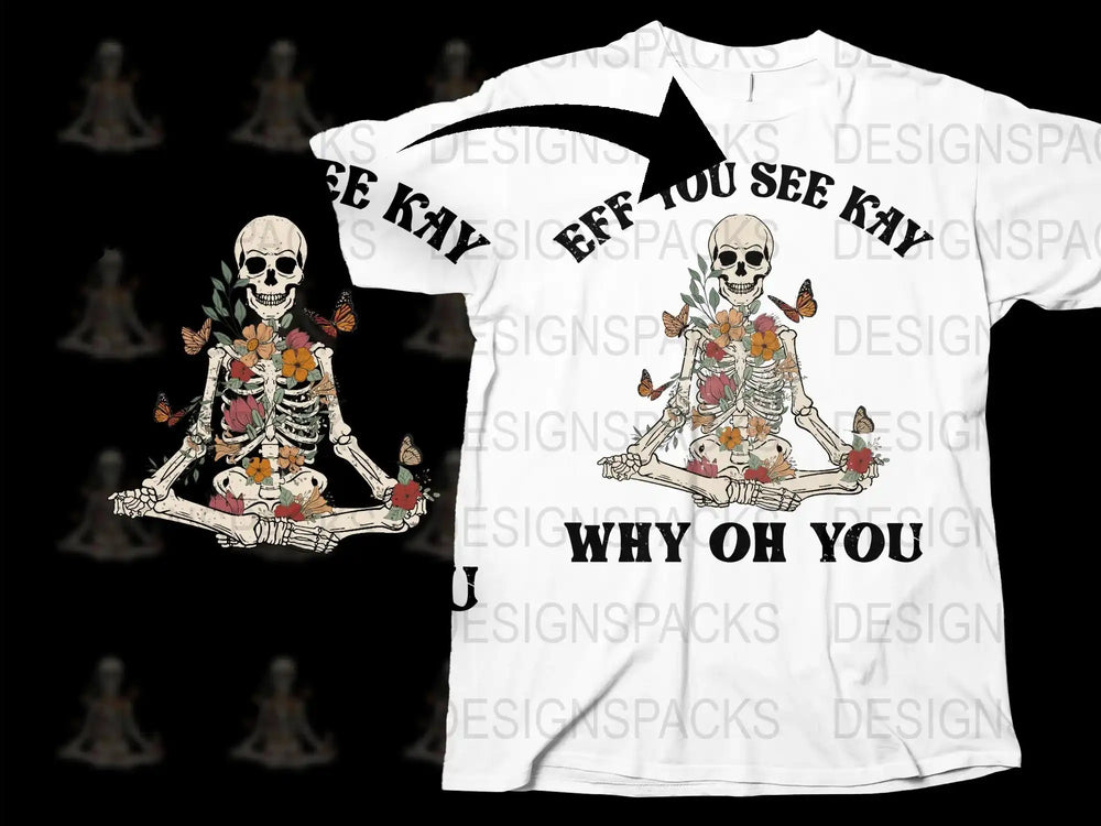 Skeleton Graphic T-Shirt, Cool Skull Design, Fun Play on Words Tee, Unique Casual Wear