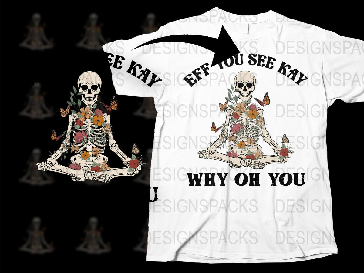 Skeleton Graphic T-Shirt, Cool Skull Design, Fun Play on Words Tee, Unique Casual Wear