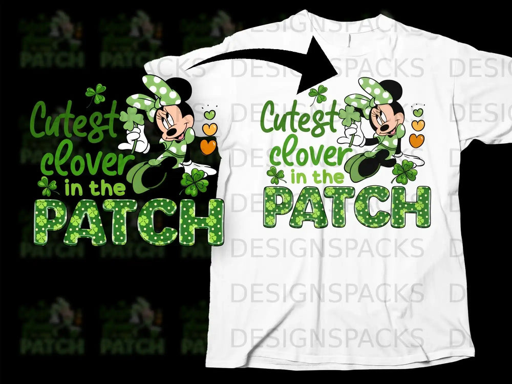 Minnie Mouse Cutest clover in the PATCH product type