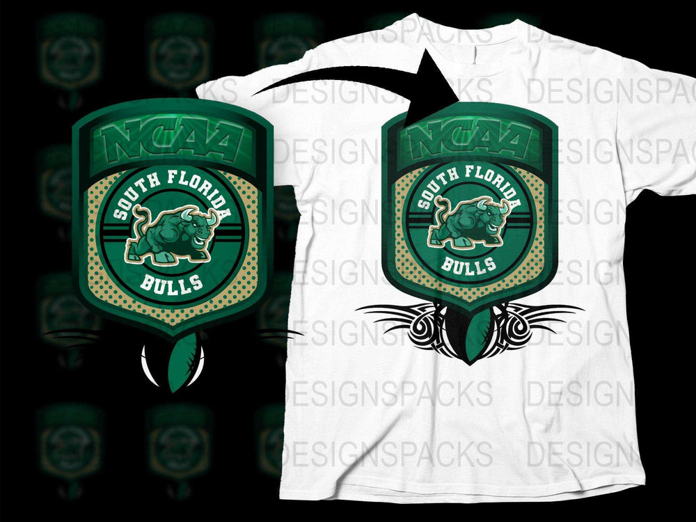 South Florida Bulls NCAA Logo T-Shirt, College Sports Team Apparel, Unisex Graphic Tee