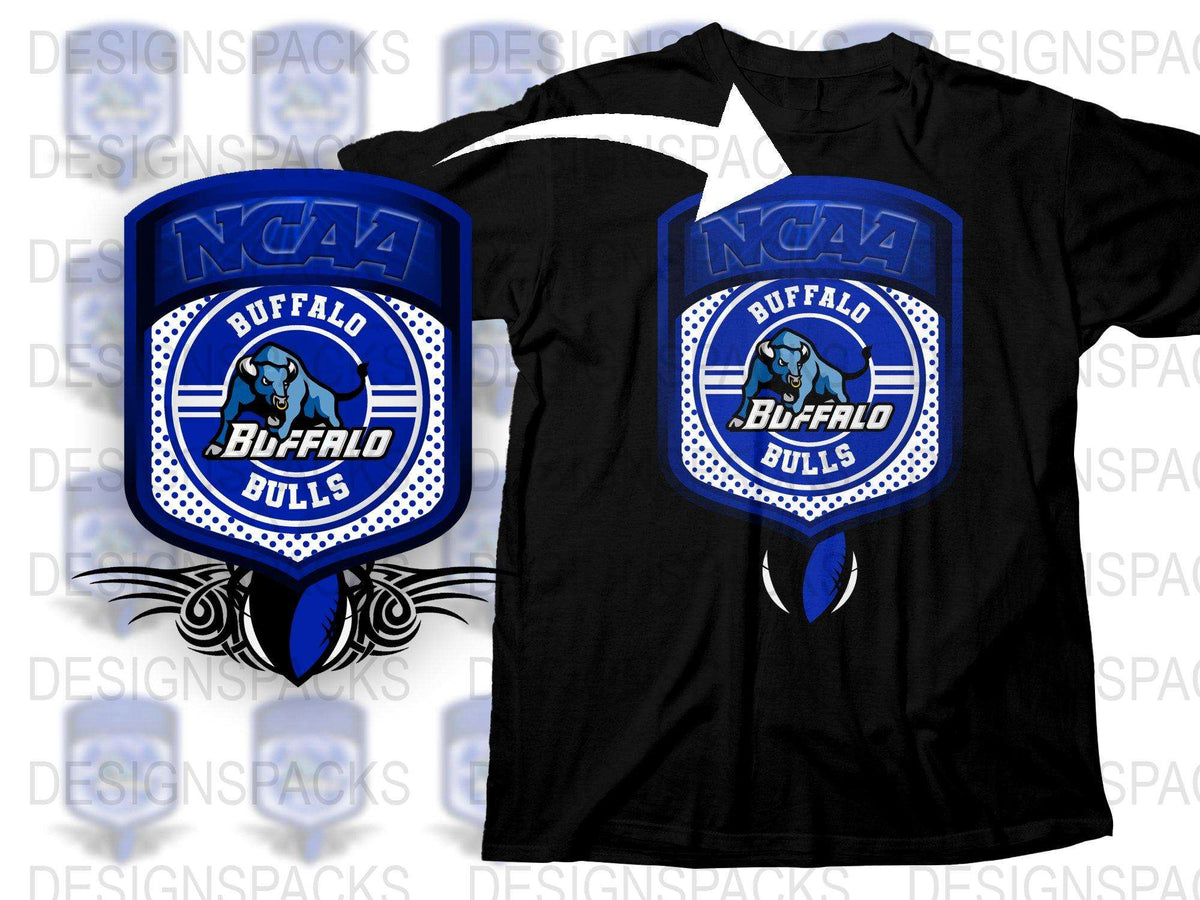 NCAA Buffalo Bulls T-Shirt, College Sports Team Apparel, Blue Graphic Tee