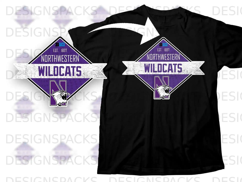 Northwestern Wildcats Est 1897 BIG N Wildcats product