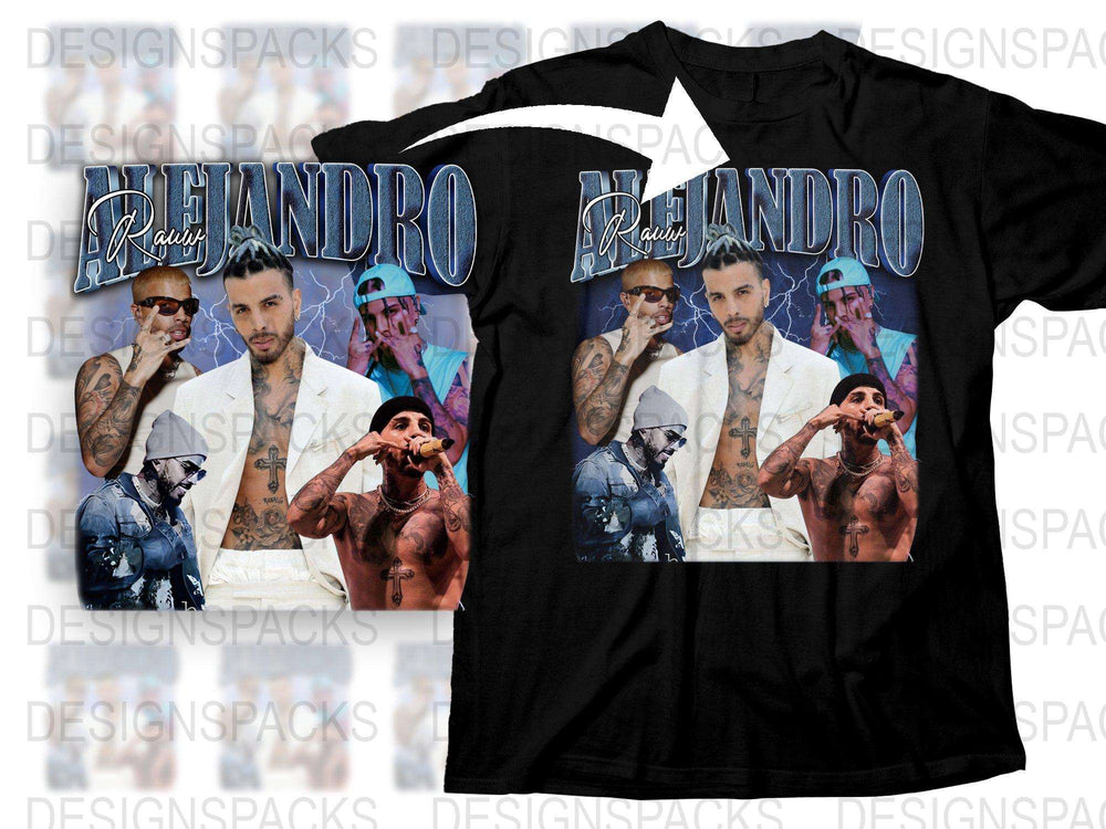 Men's Graphic T-Shirt with Stylish Tattoo Design, Casual Black Tee, Modern Streetwear Fashion, Cool Summer Top