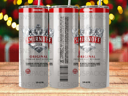 Smirnoff Ice Original premium malt beverage can with red and white branding and text.