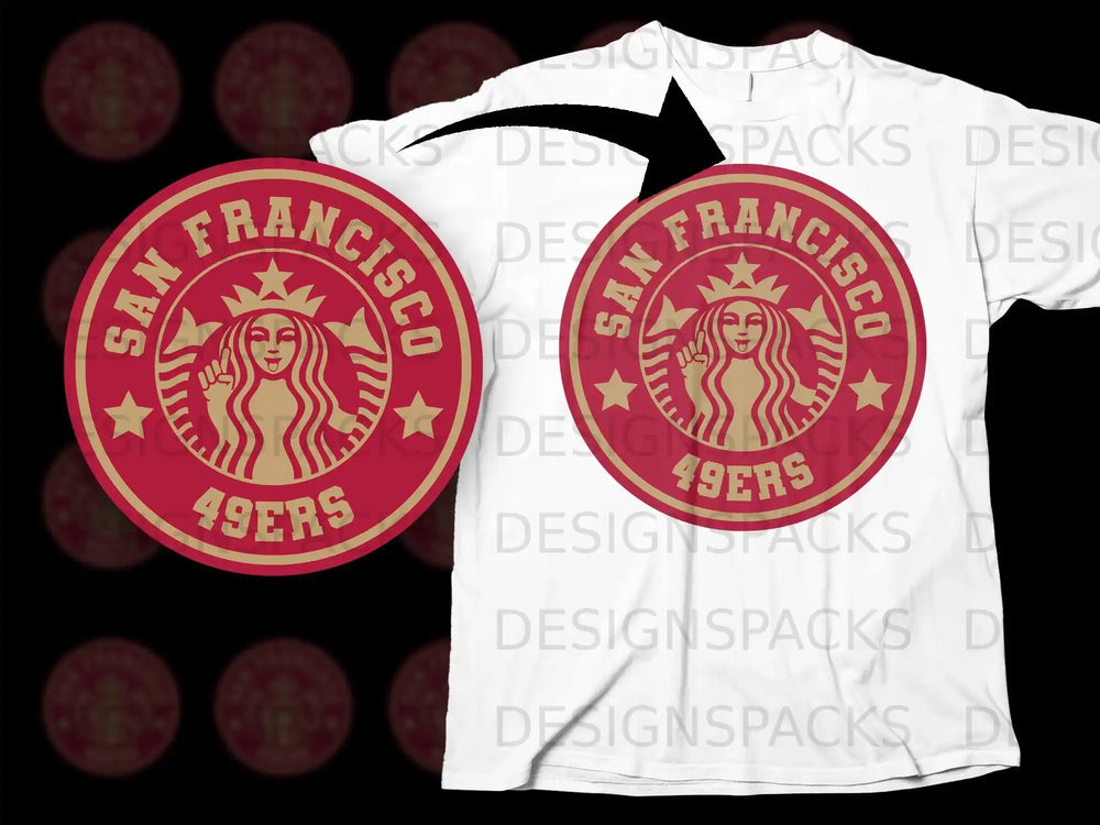 San Francisco 49ers Unique Logo Graphic T-Shirt