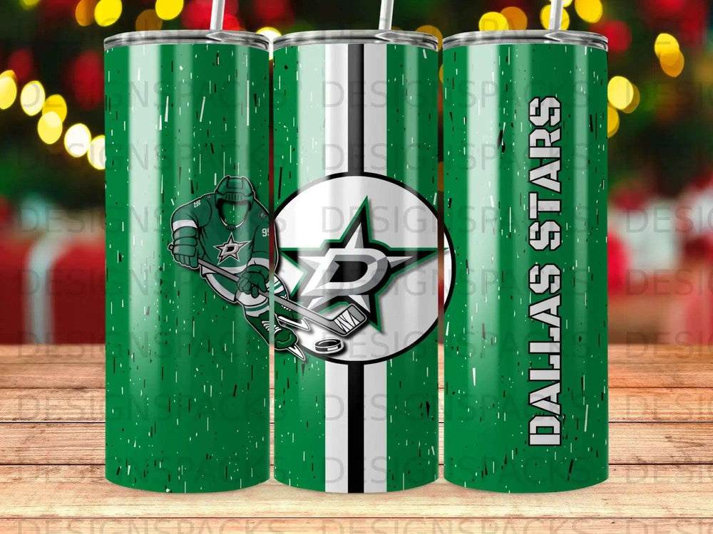 Green Streaked Dallas Stars Hockey Player Logo Tumbler product type