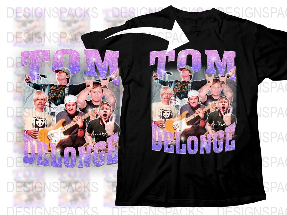 Tom DeLonge Tribute T-Shirt, Music Legend Graphic Tee, Rock Star Fan Apparel, Concert Style Clothing