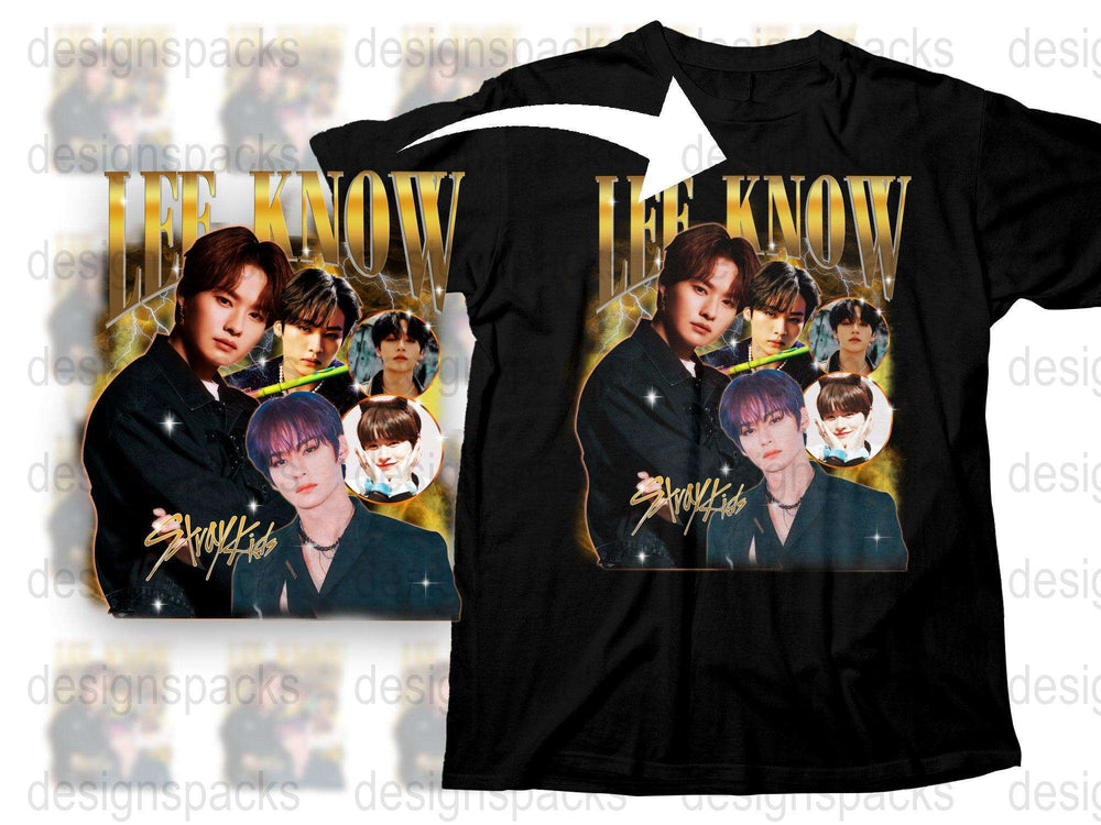 Lee Know Fan T-Shirt, K-Pop Idol Graphic Tee, Unisex Pop Music Shirt, Gift for Fans