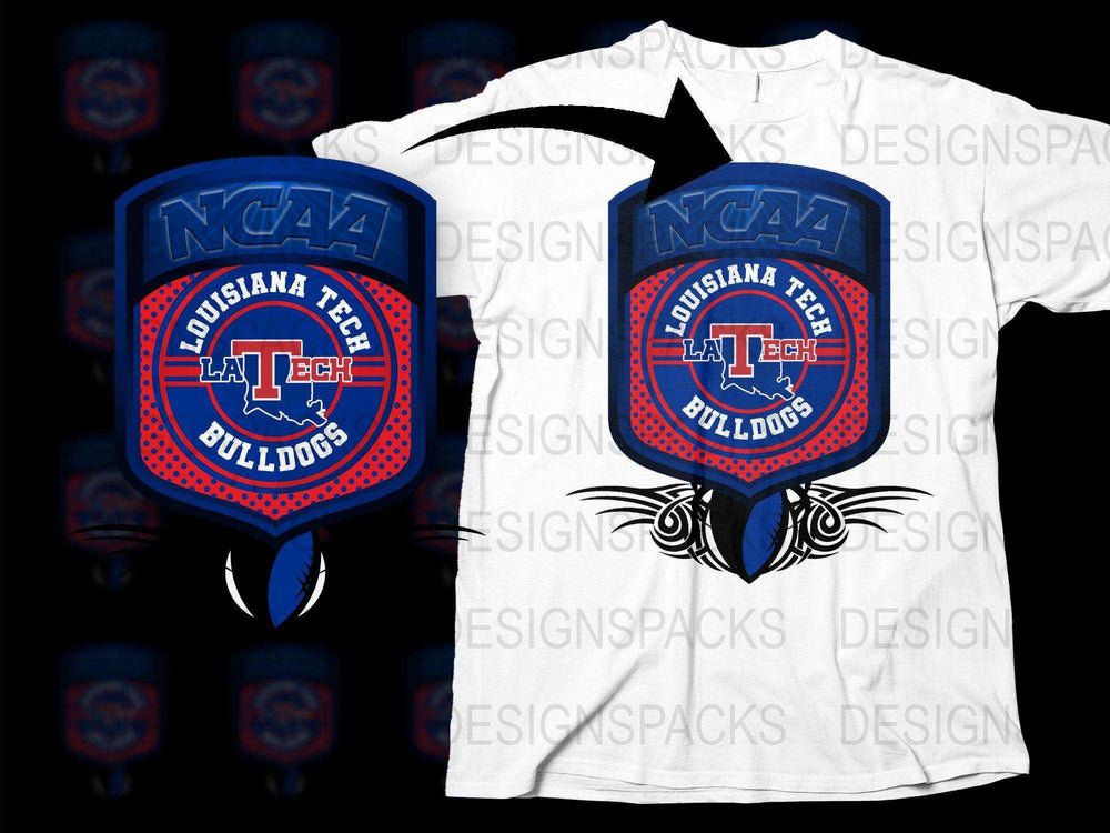 Louisiana Tech Bulldogs NCAA Sports Fan T-Shirt, College Team Logo Apparel, Unisex Graphic Tee