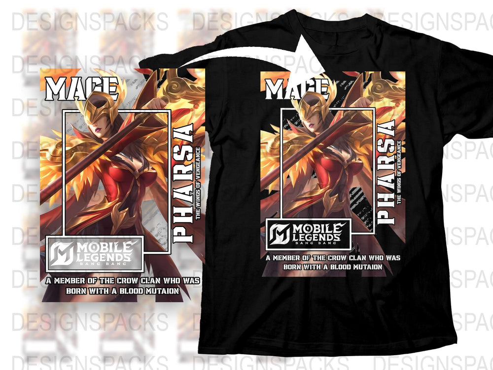 Mobile Legends T-Shirt, Pharsa Graphic Tee, Gamer Clothing, Video Game Apparel, Unisex Cotton Shirt