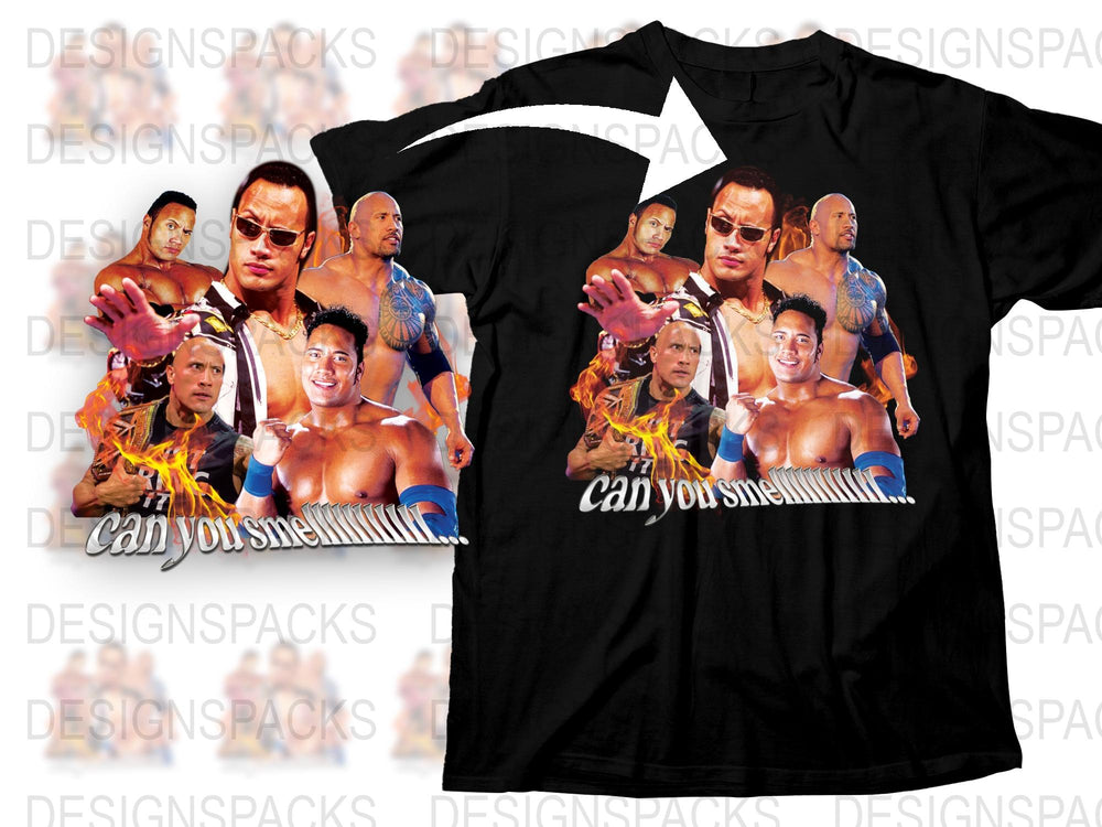Vintage Wrestling Graphic T-Shirt, Can You Smell Quote, Retro Wrestler Tee, Fan Gift Idea