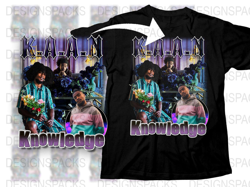 K.A.A.N Knowledge Bootleg Featuring Three Figures Png Digital Download