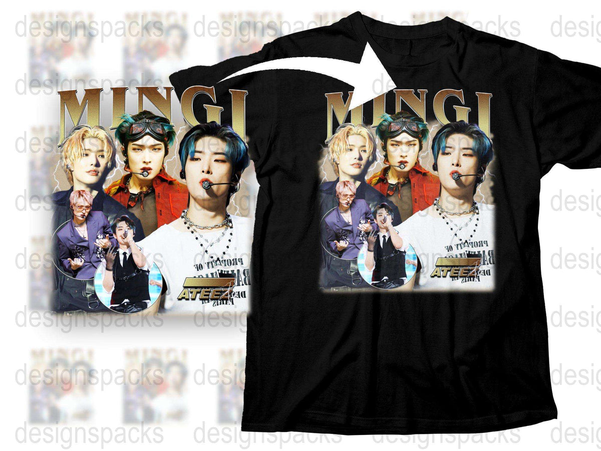 K-Pop Band Graphic T-Shirt, Trendy Music Pop Culture Tee, Stylish Concert Shirt, Fan Merchandise, Teens Fashion Top