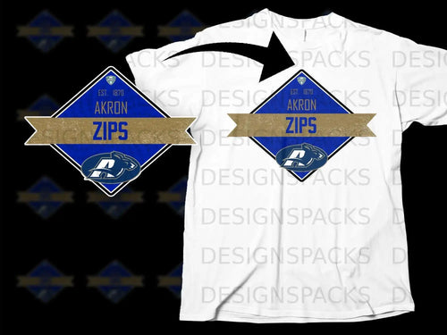 University of Akron Zips Est 1870 T-shirt