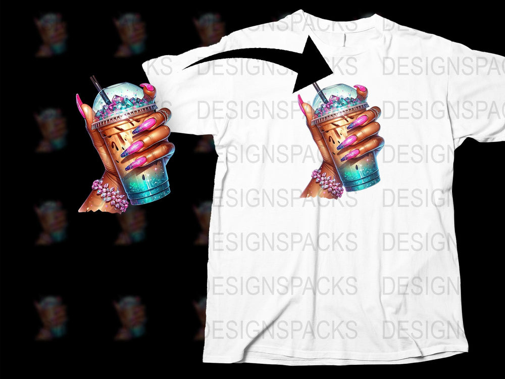 Tropical Drink Graphic T-Shirt, Summer Beach Tee, Colorful Cocktail Design, Unisex Fashion Top