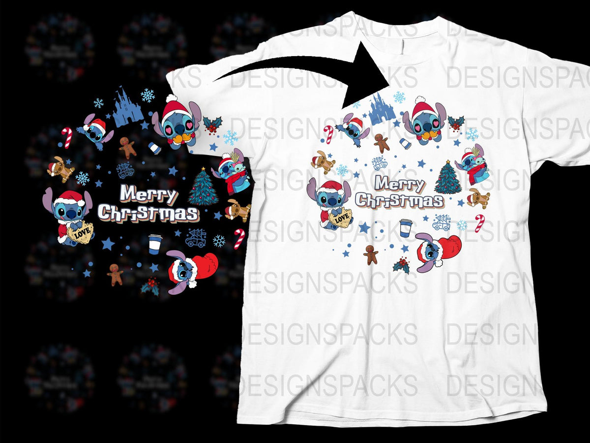 Merry Christmas T-Shirt Cartoon Owl Snowman Festive Holiday Tee for Kids and Adults