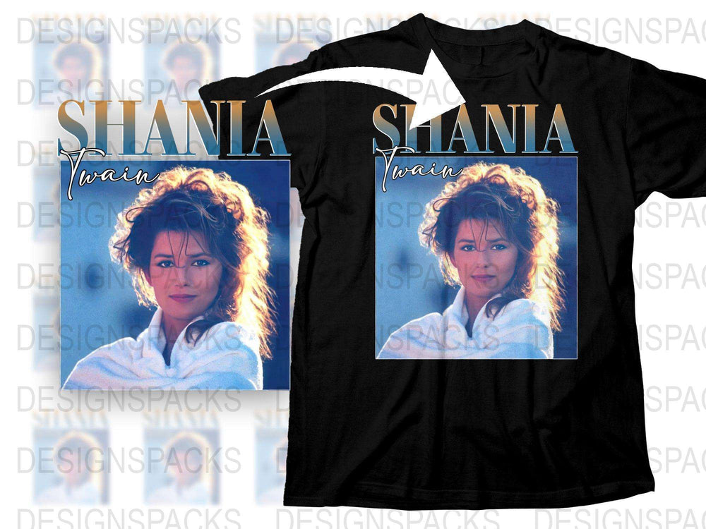 Shania Twain Vintage T-Shirt, Retro 90s Pop Icon Music Tee, Unisex Band Shirt, Graphic Tee, Collectible Music Memorabilia