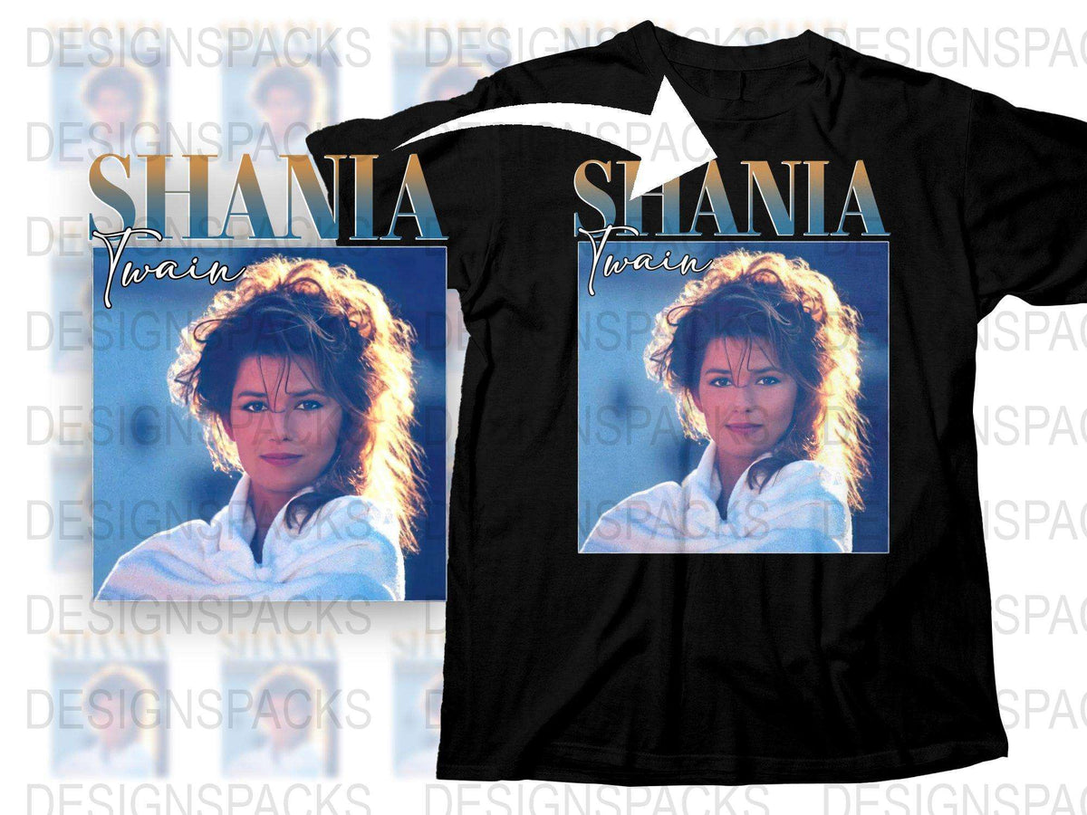 Shania Twain Vintage T-Shirt, Retro 90s Pop Icon Music Tee, Unisex Band Shirt, Graphic Tee, Collectible Music Memorabilia