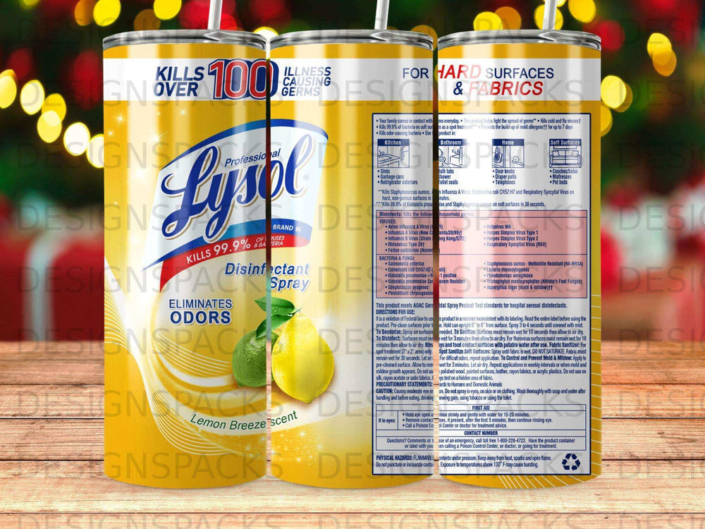 Lysol Disinfectant Spray, Lemon Breeze scent, Kills 99.9% of viruses and bacteria.