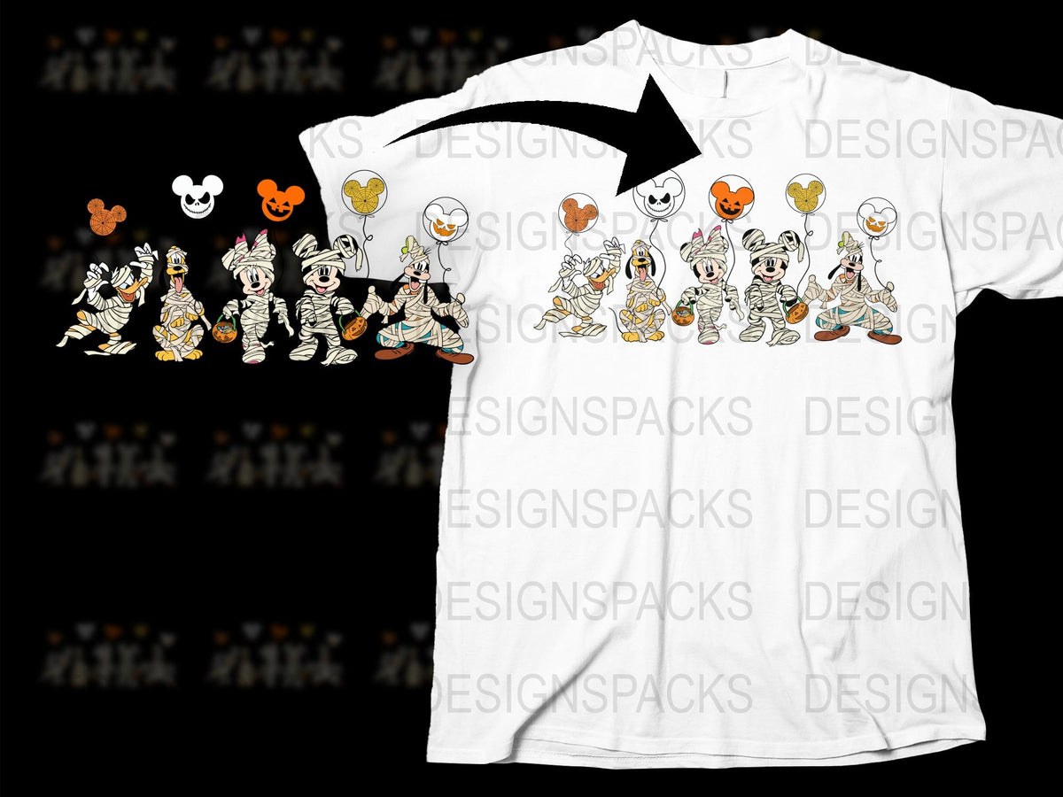 Disney Character T-Shirt, Classic Cartoon Tee, Vintage Style, Mickey and Friends, Unisex Fashion