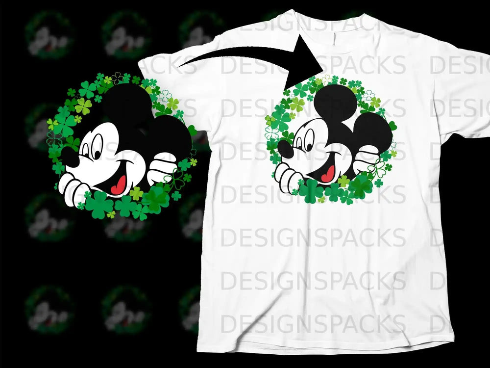 Mickey Mouse Shamrocks Lucky Clover St Patrick product type