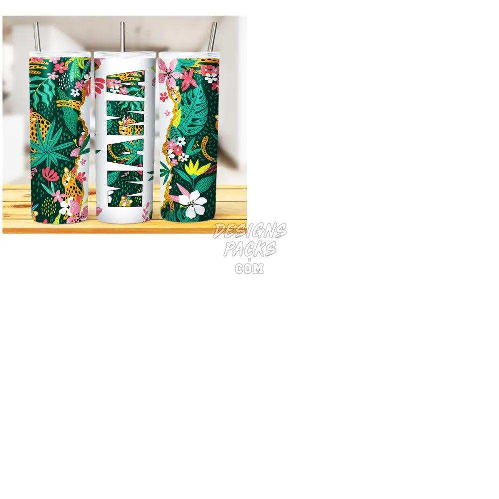 5 Floral Mama Tumbler Wrap Bundle Jpg