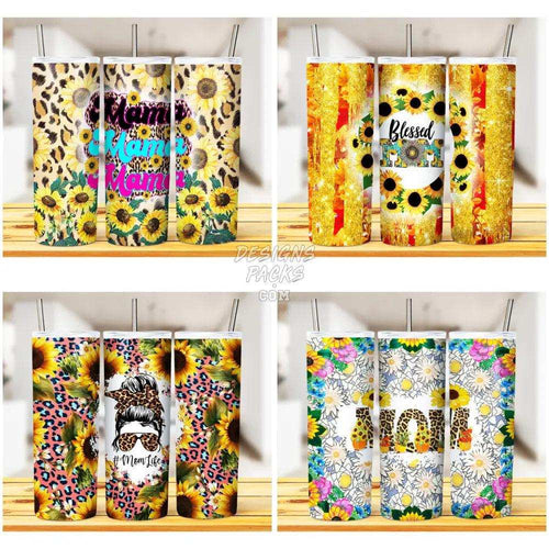 5 Sunflower Mom Tumbler Wrap Bundle Jpg