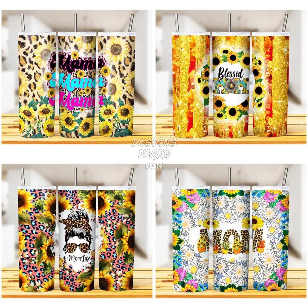 5 Sunflower Mom Tumbler Wrap Bundle Jpg