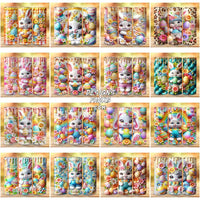 Load image into Gallery viewer, 50 Bunny Easter 3D Puffy Tumbler Wrap Bundle Jpg
