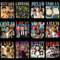 Load image into Gallery viewer, 50 Celebrity Fan Mixed Bootleg 90s V3 Designs Bundle PNG

