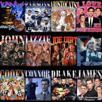 Load image into Gallery viewer, 50 Celebrity Fan Mixed Bootleg 90s V4 Designs Bundle PNG
