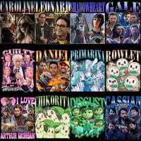 Load image into Gallery viewer, 50 Celebrity Fan Mixed Bootleg 90s V4 Designs Bundle PNG
