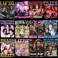 Cargar imagen en el visor de la galería, 50 Celebrity Fan Mixed Bootleg 90s V5 Designs Bundle PNG
