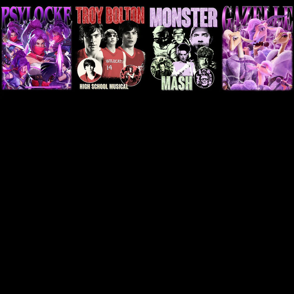 50 Celebrity Fan Mixed Bootleg 90s V5 Designs Bundle PNG