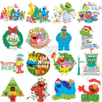 Load image into Gallery viewer, 50 Christmas Sesame Cartoon Designs Bundle Png
