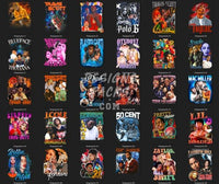 Load image into Gallery viewer, 50 Hip Hop Rap Male V5 Designs Bundle Png
