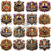 Load image into Gallery viewer, 50 Men Birthday King Designs Bundle Png
