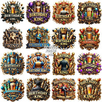 Load image into Gallery viewer, 50 Men Birthday King Designs Bundle Png
